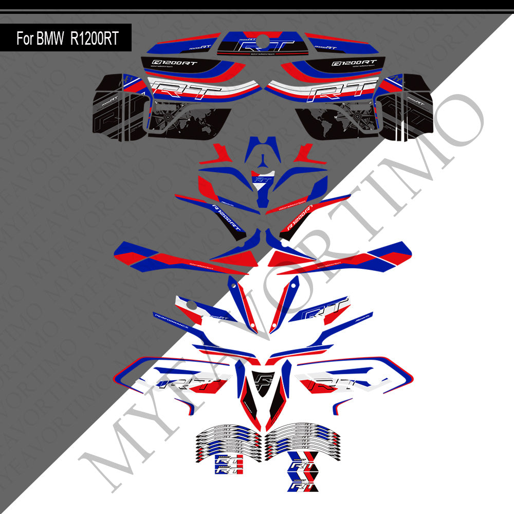 BMW R1200RT PVC Decals Kit 丨 Tank and Full Body Stickers