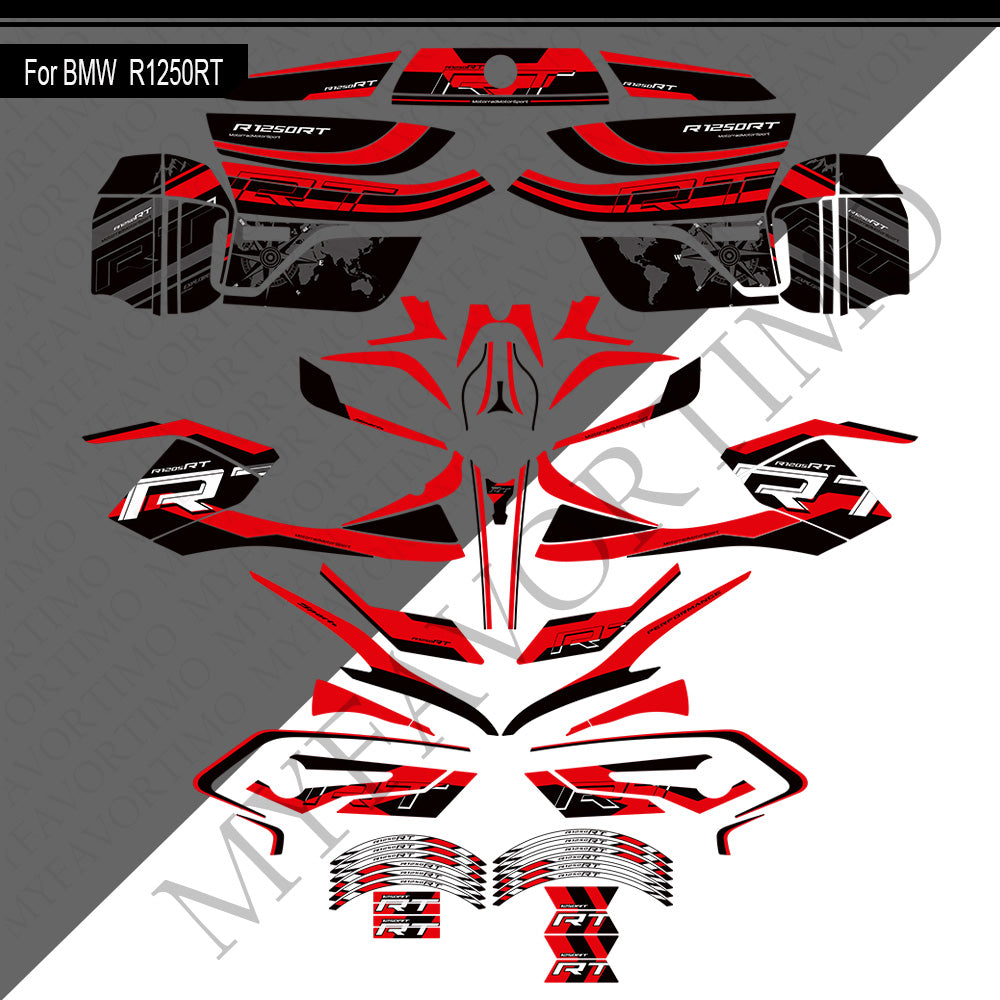 BMW R1250RT PVC Decals Kit 丨 Tank and Full Body Stickers
