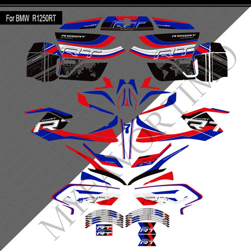 BMW R1250RT PVC Decals Kit 丨 Tank and Full Body Stickers