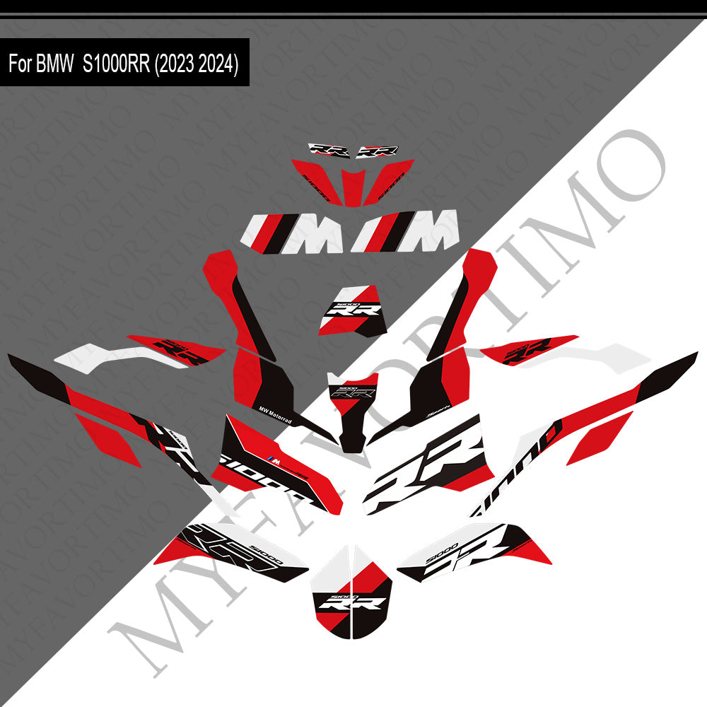 BMW S1000RR PVC Decals Kit 2023-2024 丨 Tank and Full Body Stickers