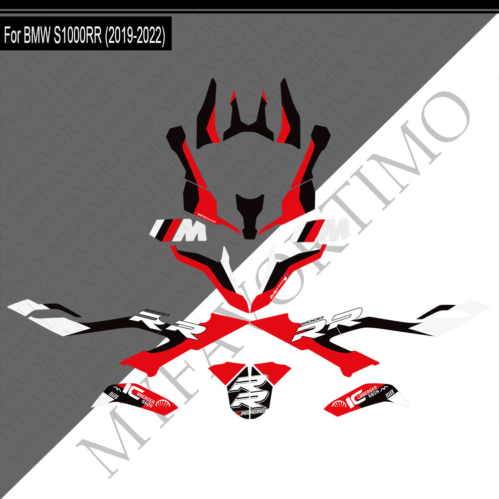 BMW S1000RR M1000RR PVC Decals Kit 2019-2022 丨 Tank and Full Body Stickers