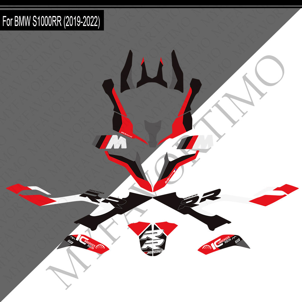 BMW S1000RR M1000RR PVC Decals Kit 2019-2022 丨 Tank and Full Body Stickers