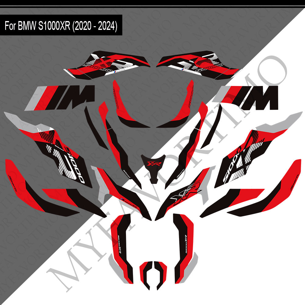BMW S1000XR M1000XR PVC Decals Kit 2020-2024 丨 Tank and Full Body Stickers