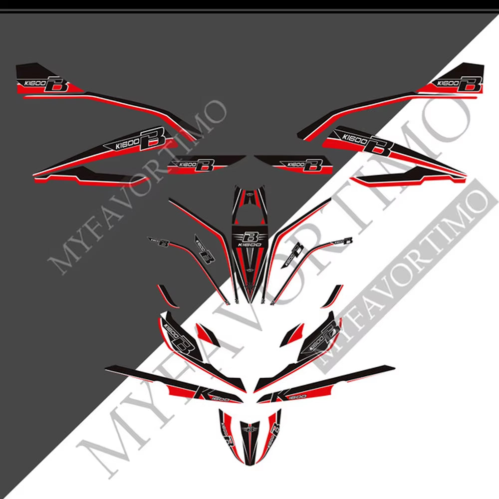 BMW K1600B PVC Full Body Decals Kit 丨 Tank and Luggage Graphics