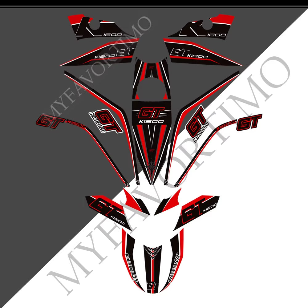 BMW K1600GT PVC Full Body Decals Kit 丨 Tank and Luggage Graphics