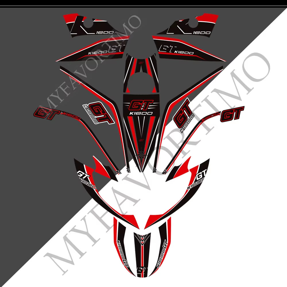 BMW K1600GT PVC Full Body Decals Kit 丨 Tank and Luggage Graphics