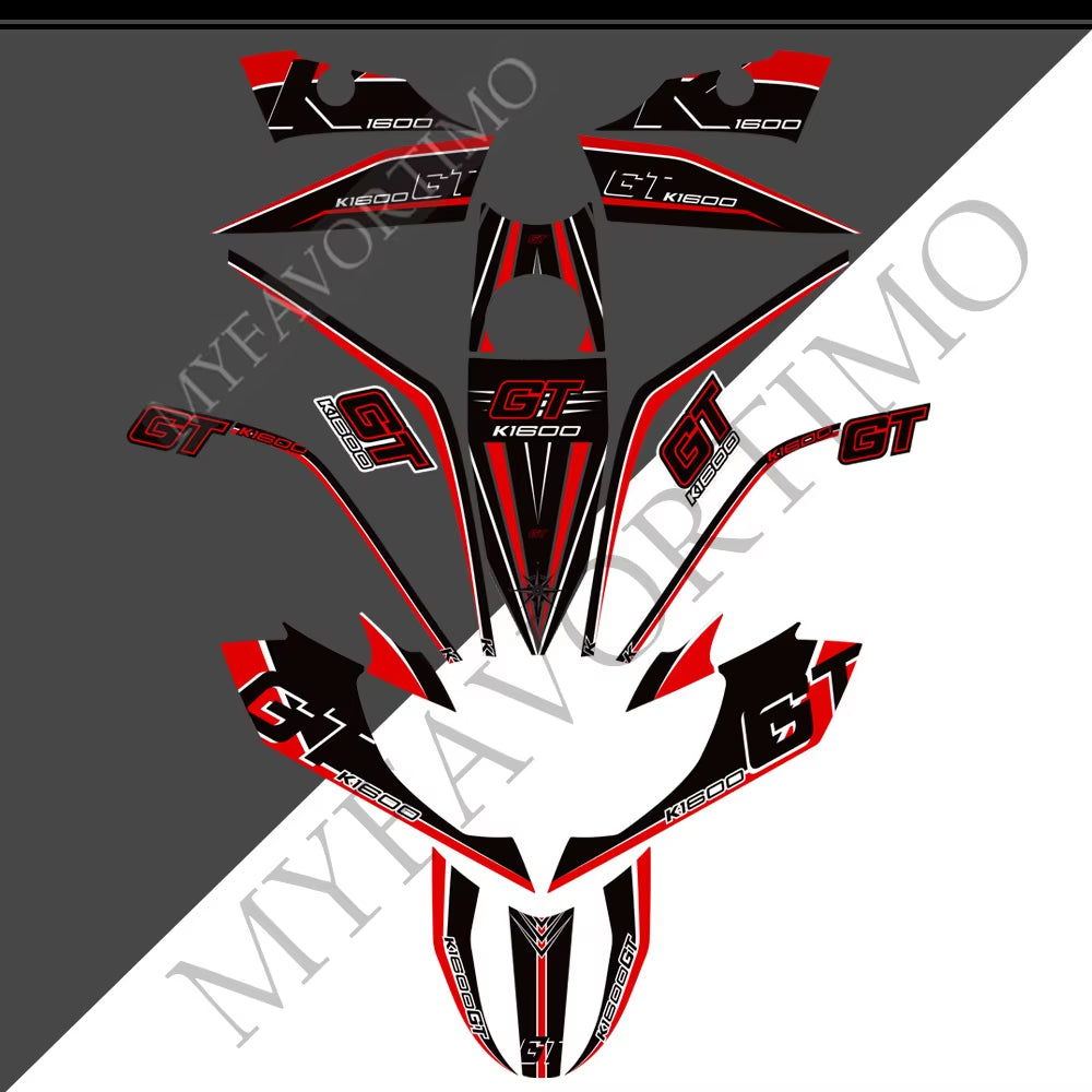BMW K1600GT PVC Full Body Decals Kit 丨 Tank and Luggage Graphics
