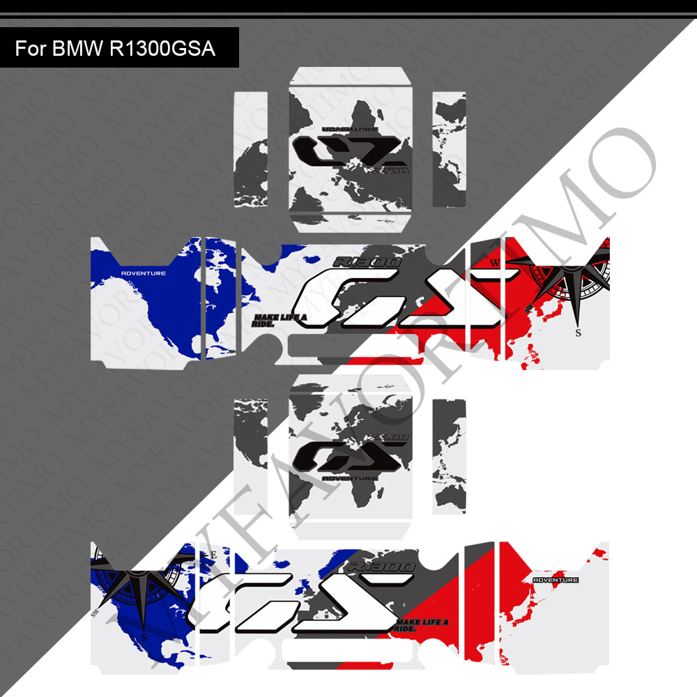 BMW R1300GS Adventure PVC Pannier Decals Kit 丨 Side Case Stickers