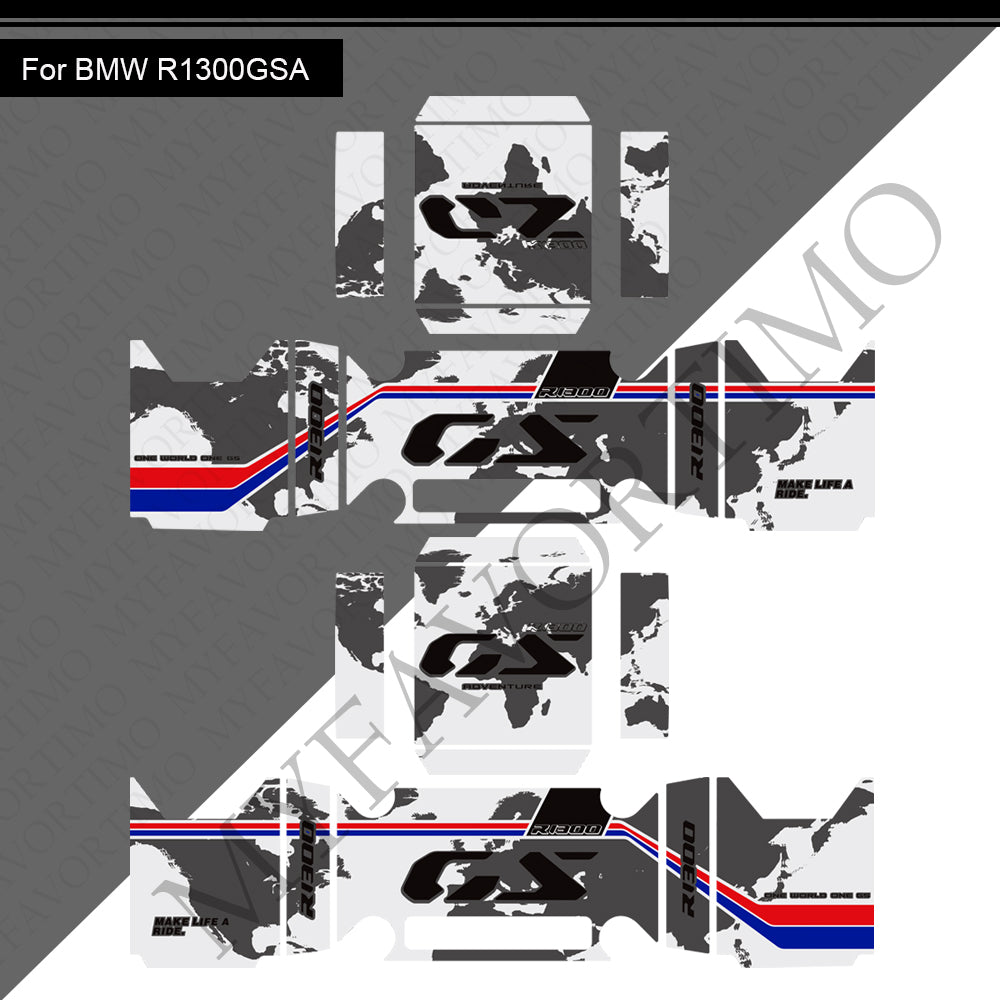 BMW R1300GS Adventure PVC Pannier Decals Kit 丨 Side Case Stickers