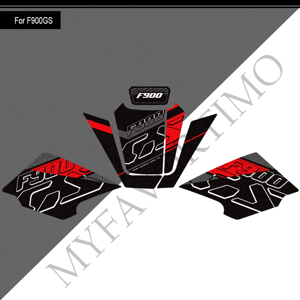 BMW F900GS Anti-Slip Tank Pad Kit 2024-2026 丨 Center and Side Stickers