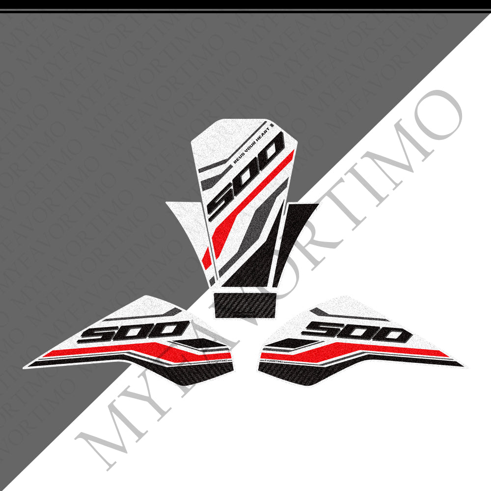 Honda CB500 Hornet CB500F CBR500R Anti-Slip Tank Pad Kit 丨 Center and Side Stickers