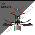 Aprilia SR GT125 SR GT200 Sport Replica Body Panel Decals Kit 丨 Fairing and Rim Stickers
