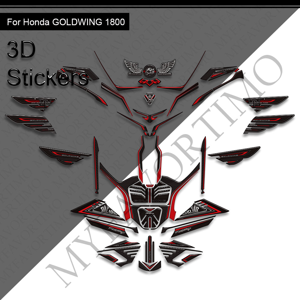 Honda Goldwing GL1800 F6B Body Panel Decals Kit 2022-2025 丨 Fairing and Full Set Stickers