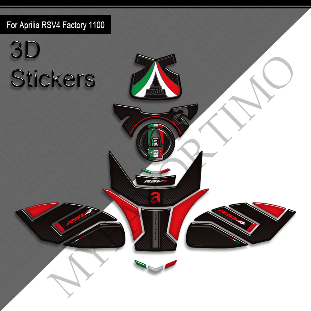Aprilia RSV4 Factory 1100 Decals Kit | Tank & Nose Stickers