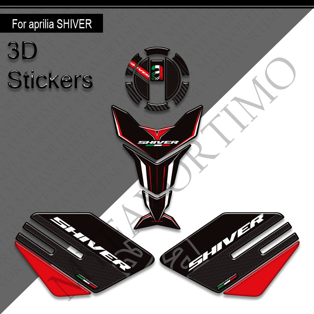 Aprilia Shiver 750 900 Decals Kit | Tank Pad & Side Stickers