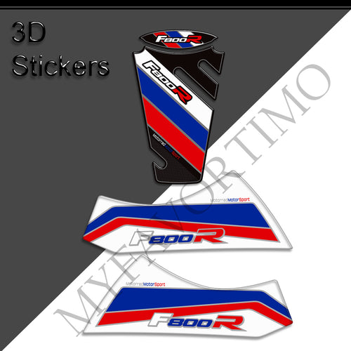BMW F800R Tank Decals Kit 丨 Center Pad and Side Stickers