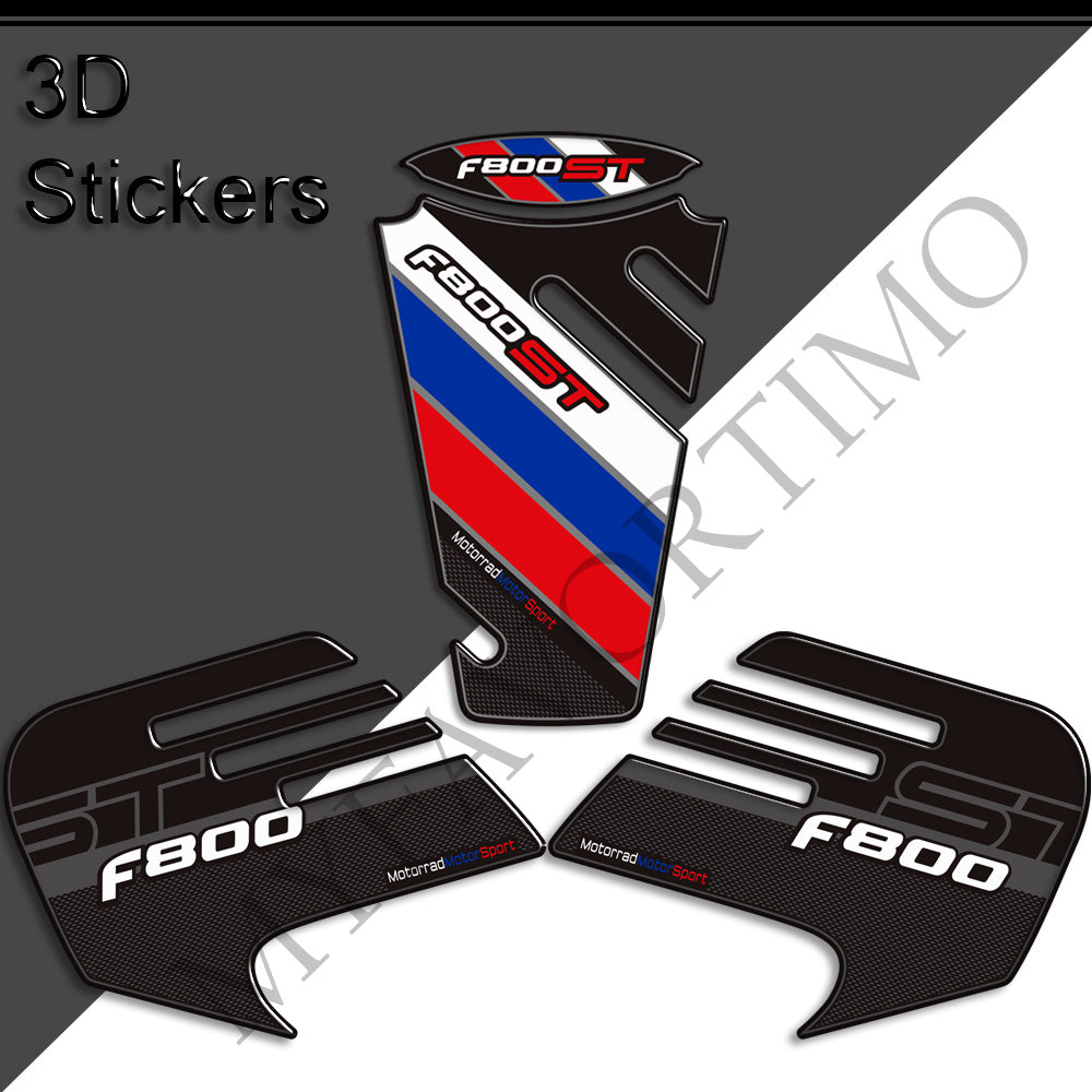 BMW F800ST Tank Decals Kit 丨 Center Pad and Side Stickers
