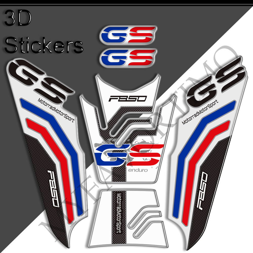 BMW F850GS Tank Decals Kit 2019-2023 丨 Center Pad and Side Stickers