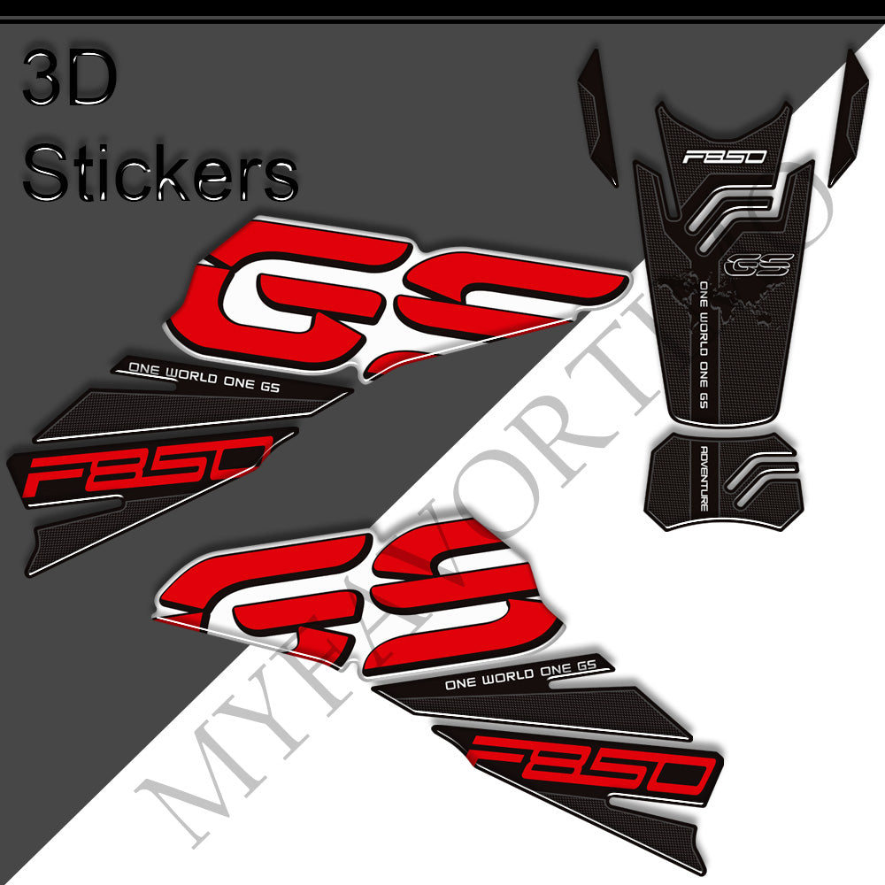 BMW F850GS Adventure 3D Epoxy Tank Decals Kit 2019-2023 丨 Center Pad and Side Stickers