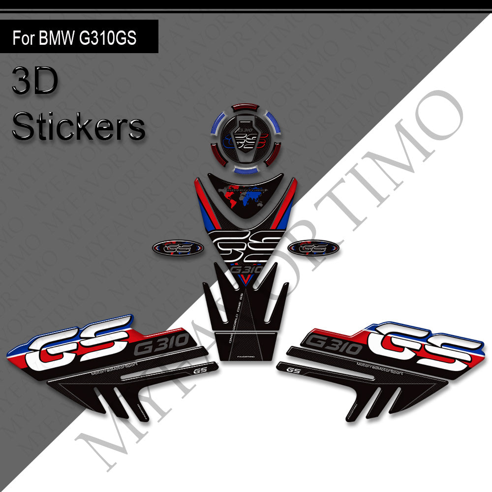 BMW G 310 GS Adventure Decals Kit 2017-2025 丨 Tank Pad and Side Stickers