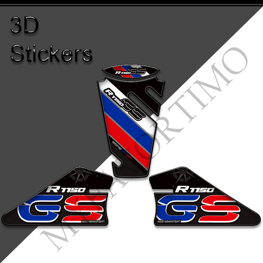 BMW R1150GS Tank Decals Kit 丨 Center Pad and Side Stickers