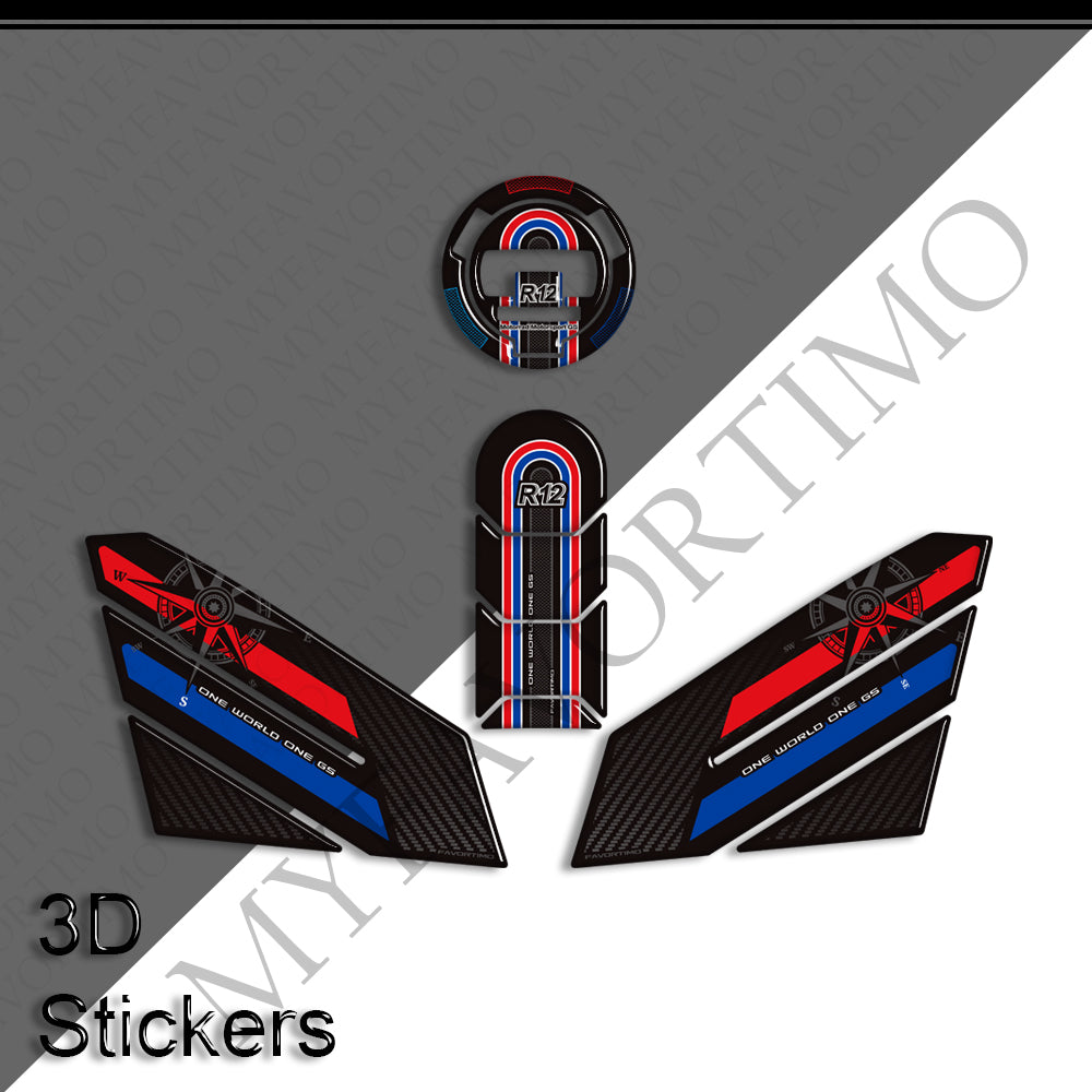 BMW R12GS Decals Kit 2025-2026 丨 Tank Pad and Side Stickers