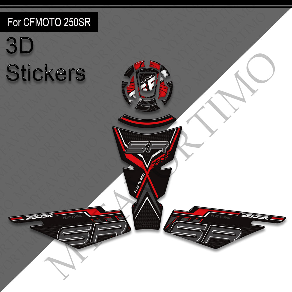 CFMOTO 250SR Decals Kit 丨 Tank Pad and Side Stickers