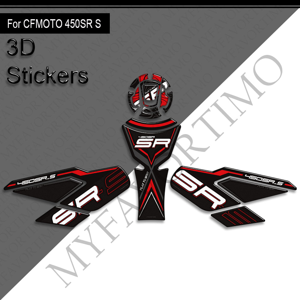 CFMOTO 450SR S Decals Kit 2023-2025 丨 Tank Pad and Side Stickers