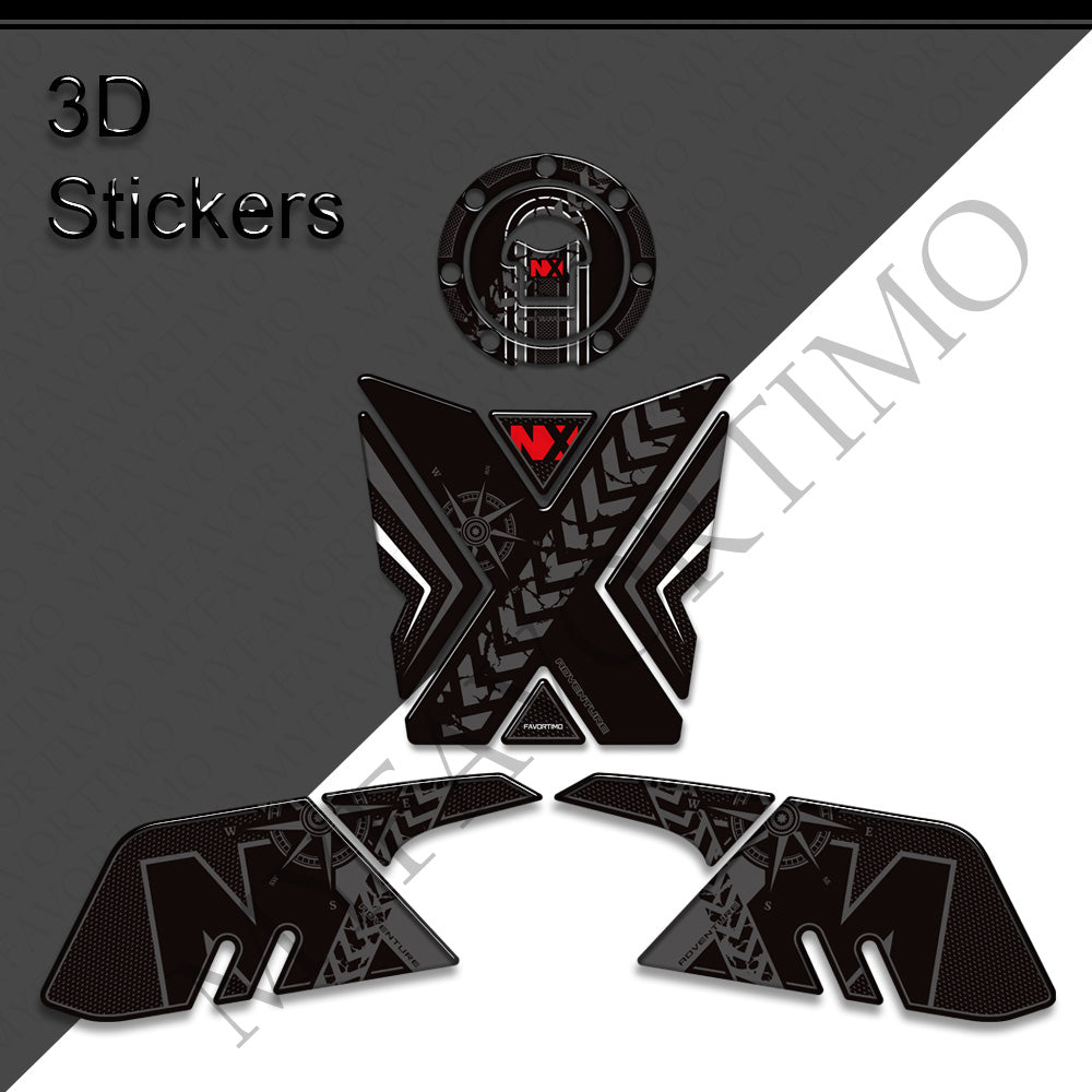 Honda NX400 NX500 Decals Kit 2024 丨 Tank Pad and Side Stickers