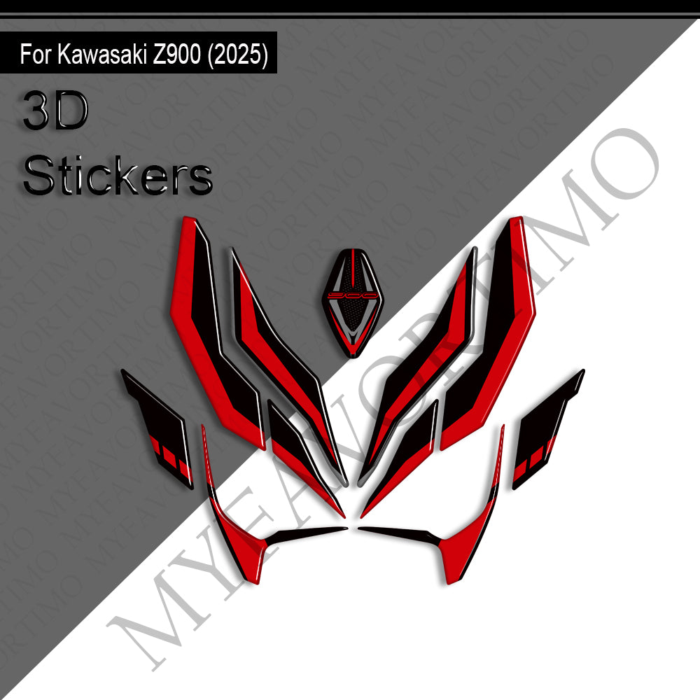 Kawasaki Z900 Z900SE Decals Kit 2025-2026 | Tank & Fairing Stickers