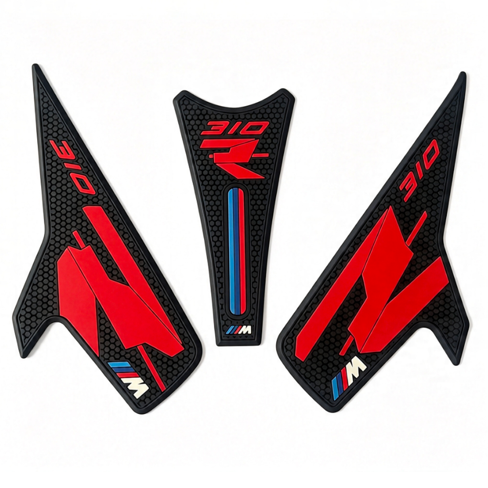 BMW G310R Rubber Anti-Slip Tank Pad Kit 2021-2024 丨 Center Pad and Side Grips