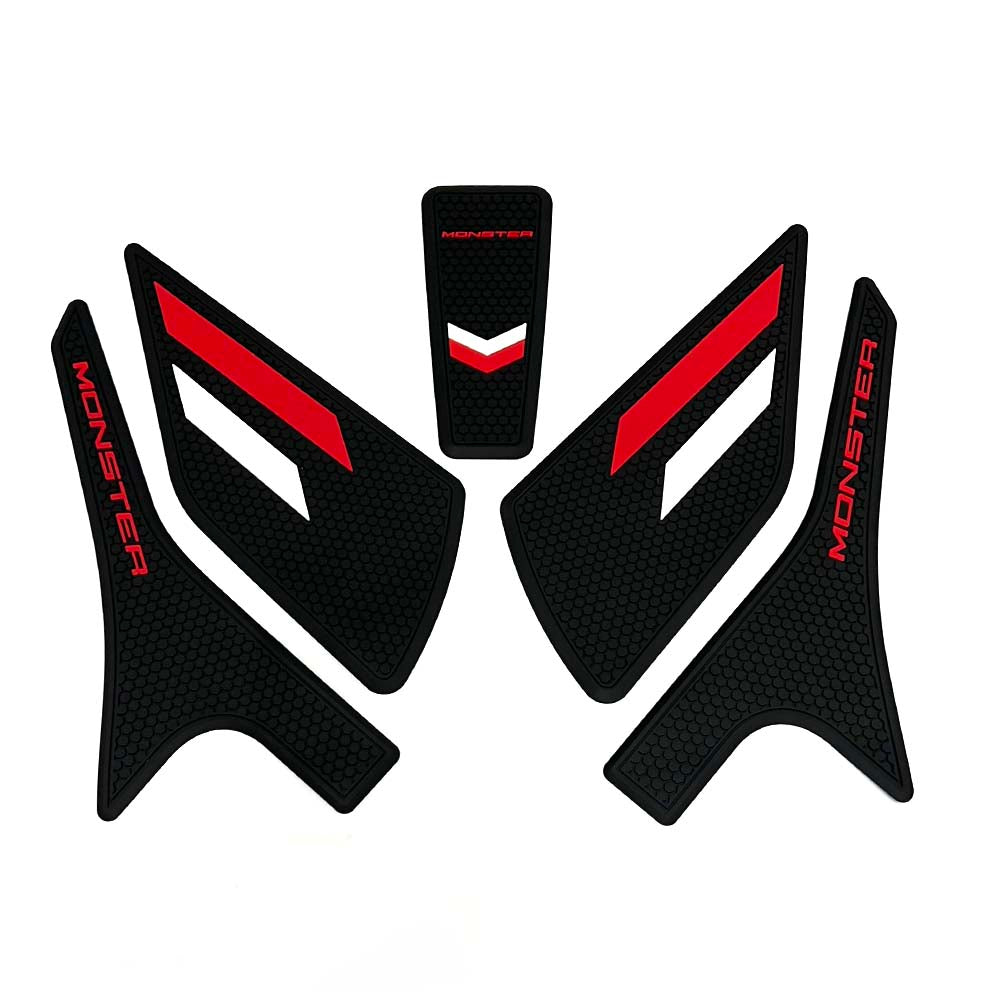 Ducati Monster 937 950 SP Rubber Anti-Slip Tank Pad Kit 2021-2024 丨 Center Pad and Side Grips