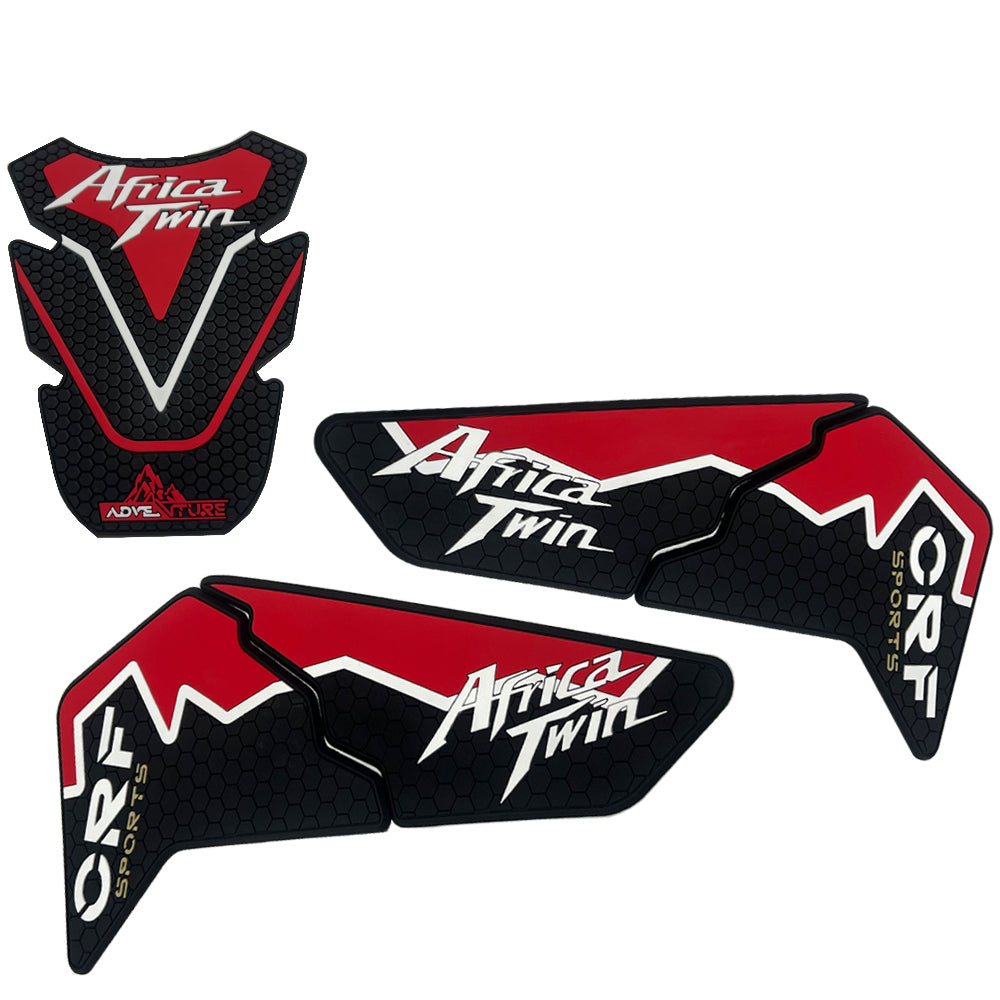 Honda CRF1100L Africa Twin Standard Rubber Anti-Slip Tank Pad Kit 2020-2024 丨 Center Pad and Side Grips