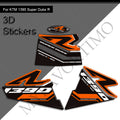 KTM 1390 Super Duke R EVO 2024-2025 | 3D Epoxy Knee Tank Pad & Side Grips Stickers Decals