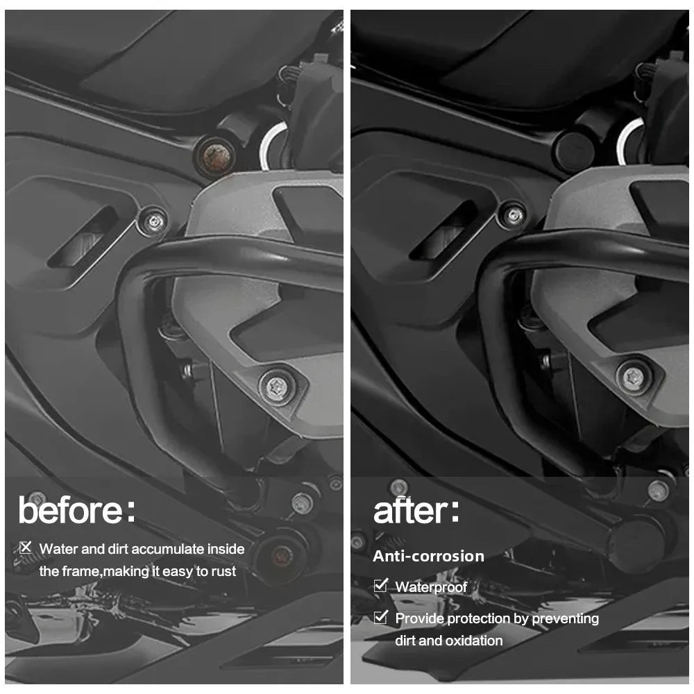 BMW R1300GS / R1300GS Adventure 2023-2025 | Frame Hole Caps Cover Plug Black
