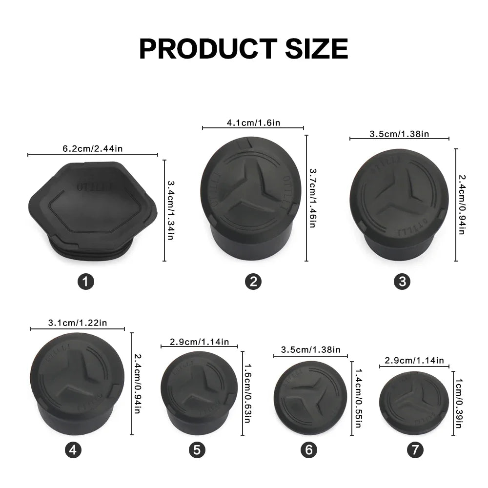 BMW R1300GS / R1300GS Adventure 2023-2025 | Frame Hole Caps Cover Plug Black