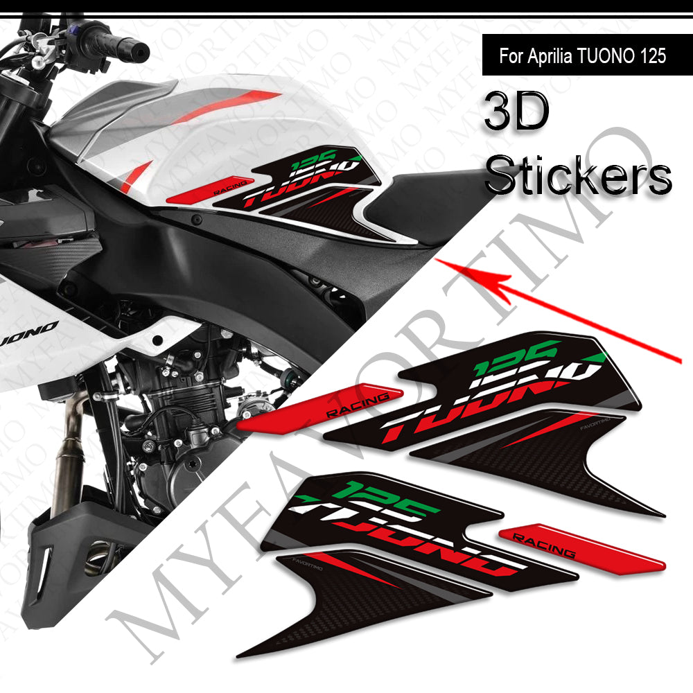 Aprilia TUONO 125 Decals Kit | Tank Pad & Side Stickers