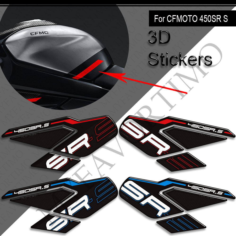 CFMOTO 450SR S Decals Kit 2023-2025 丨 Tank Pad and Side Stickers