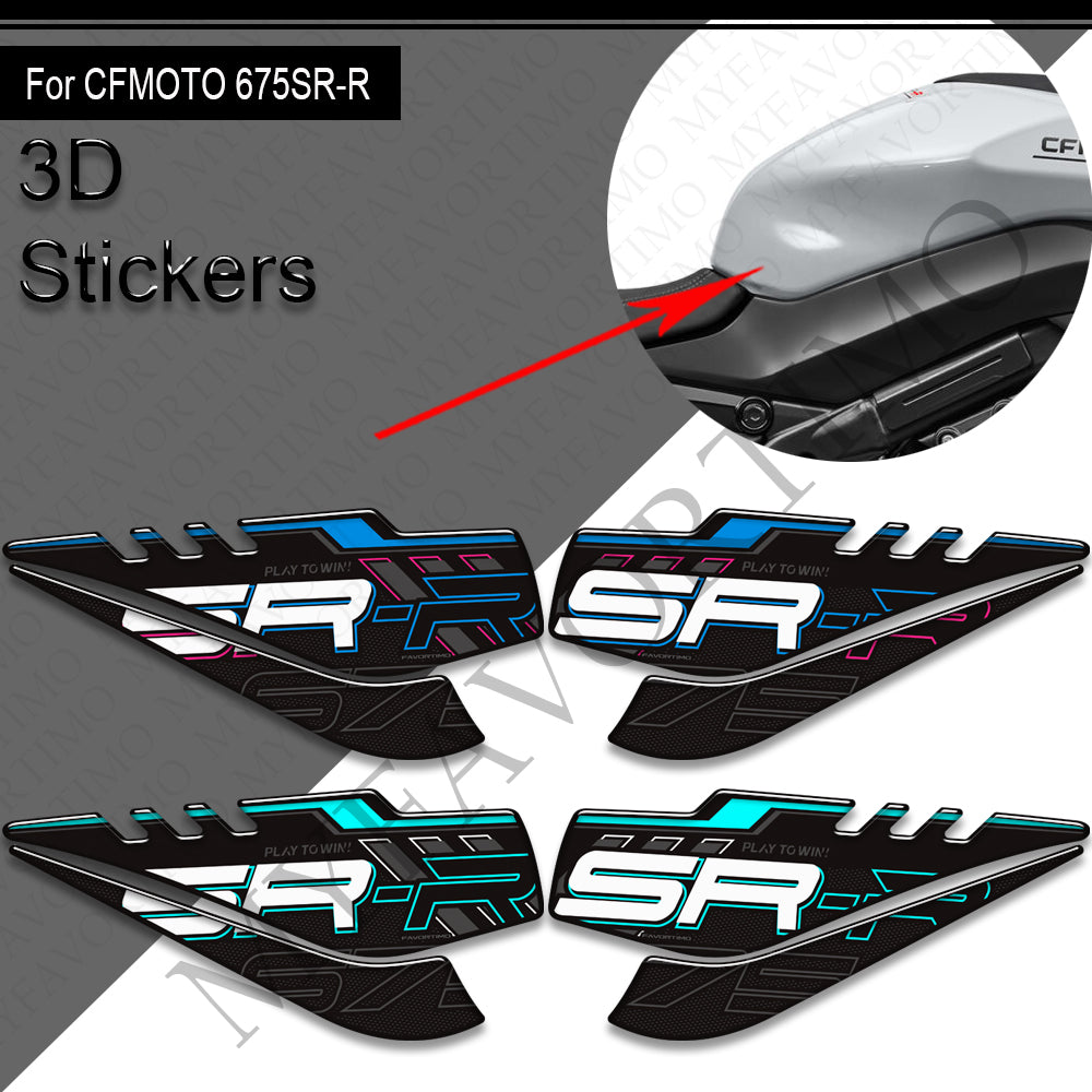 CFMOTO 675SR-R Decals Kit 2024-2025 丨 Tank Pad and Side Stickers