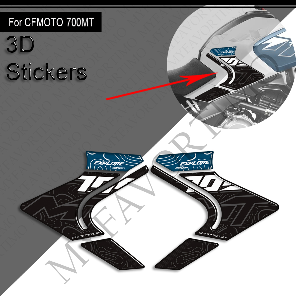 CFMOTO 700MT Decals Kit 丨 Tank Pad and Side Stickers