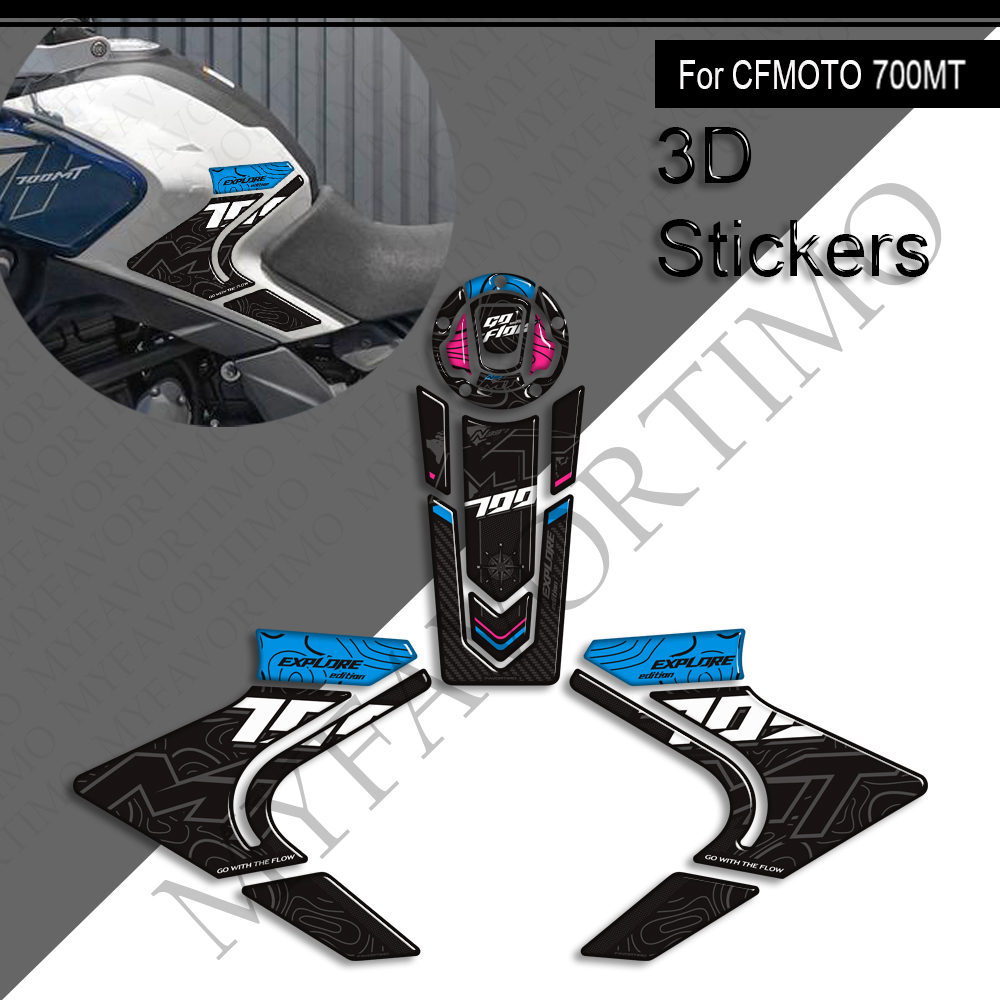 CFMOTO 700MT Decals Kit 丨 Tank Pad and Side Stickers