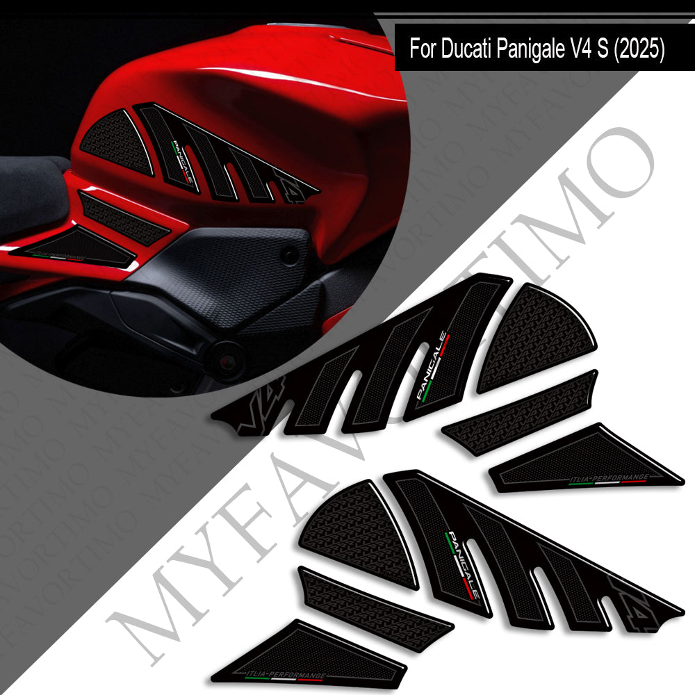Ducati Panigale V4 V4S Decals Kit 2025 丨 Tank Pad and Full Fairing Stickers