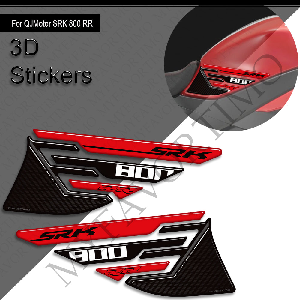 QJMotor SRK 800 RR Decals Kit | Tank Pad & Side Stickers