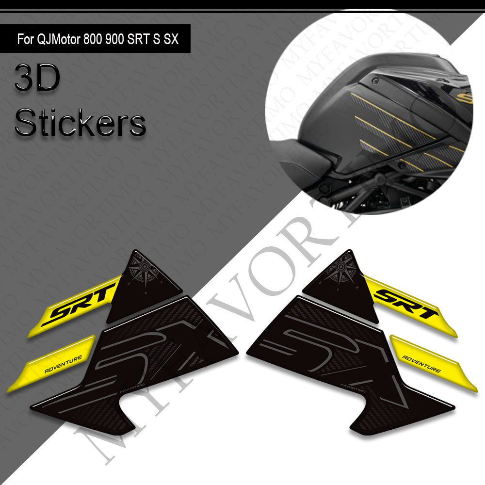 QJMotor SRT 800 SRT 900 SX Decals Kit | Tank Pad & Side Stickers