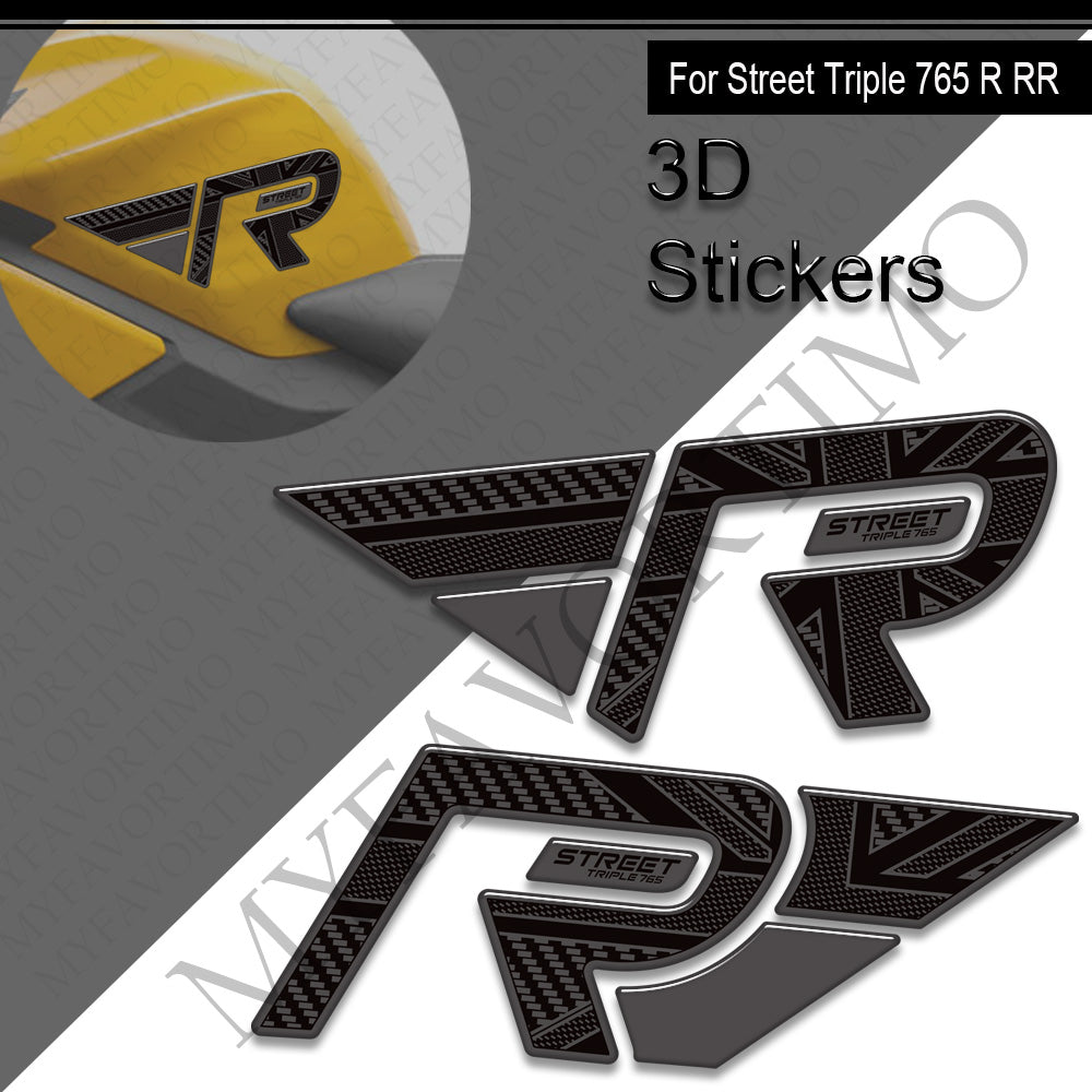 Triumph Street Triple 765 R RS Decals Kit 2023-2024 | Tank Stickers