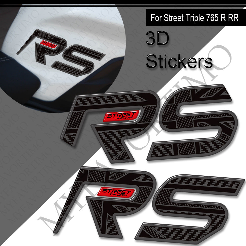 Triumph Street Triple 765 R RS Decals Kit 2023-2024 | Tank Stickers