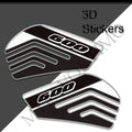 Suzuki GSX-R600 3D Epoxy Tank Side Decals Kit 2011-2026 丨 Black and White