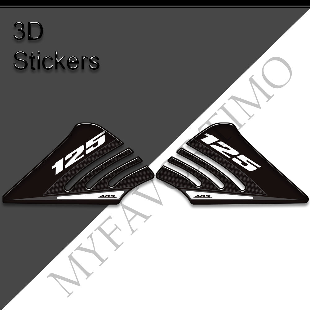 Suzuki GSX-S125 3D Epoxy Tank Decals Kit 丨 Side Tank Stickers