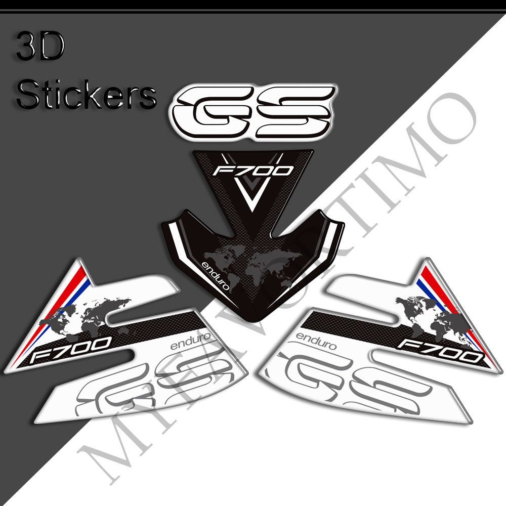 BMW F700GS GSA Adventure Tank Decals Kit 丨 Center Pad and Side Stickers