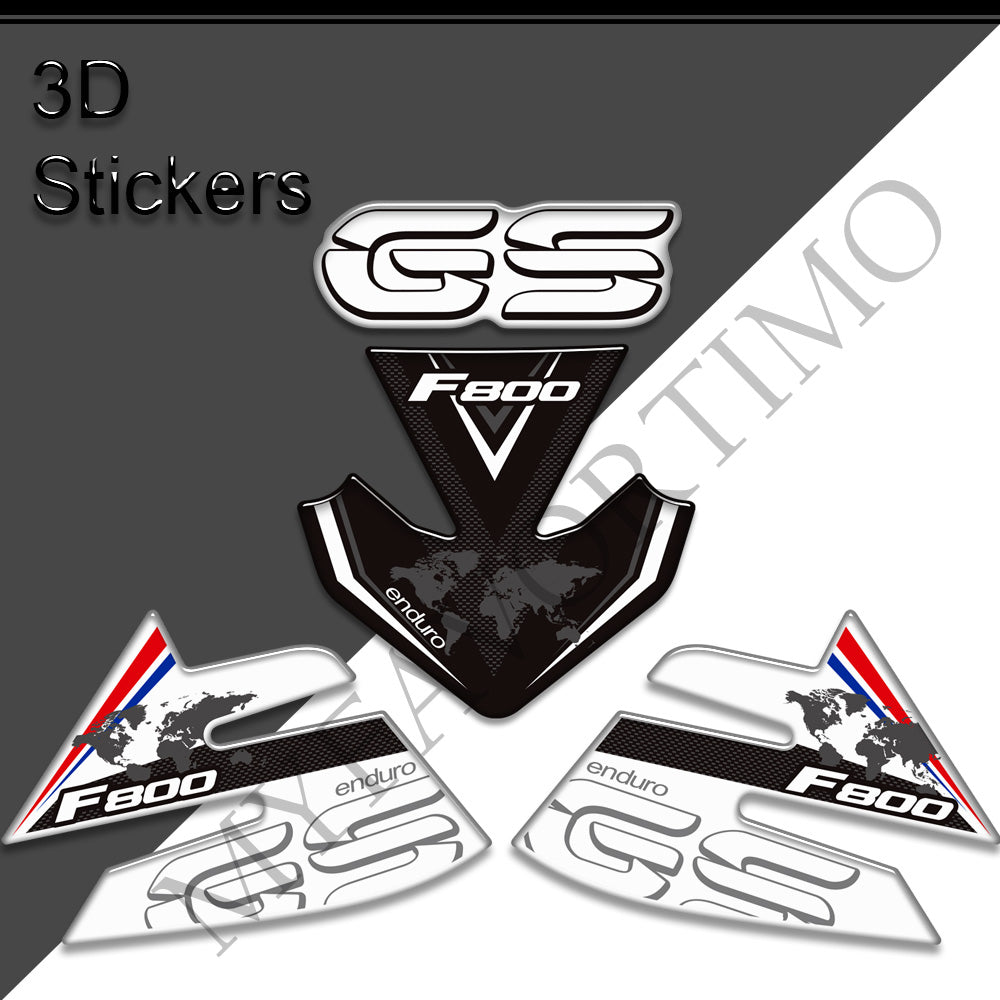 BMW F800GS Tank Decals Kit 丨 Center Pad and Side Stickers